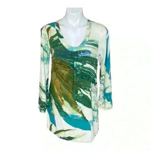 Jams World since 1964 made in Hawaii Sage W657-SAGG save size small tunic